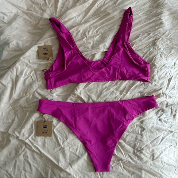 SALE💝 Free People x Toast Swim Purple Orchid Signature Set— NWT - Picture 5 of 6
